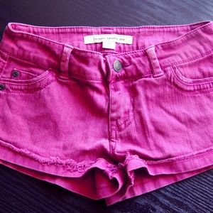 Pink Jean Shorts